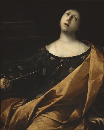De dood van Lucretia door Francesco del Cairo