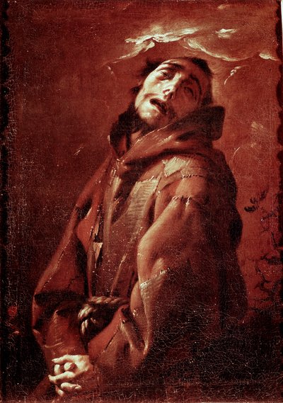 Sint Franciscus van Assisi in extase door Francesco del Cairo