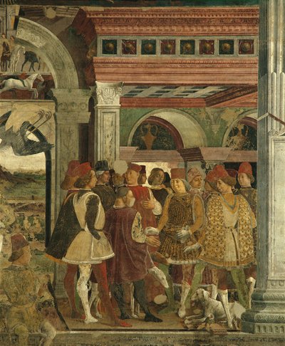 Allegorie van April: Jachtwedstrijden, Borso d