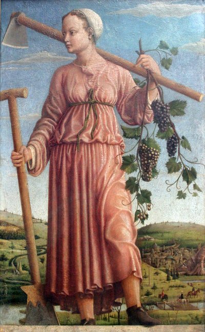 Polyhymnia, de Muze van de heilige poëzie door Francesco del Cossa