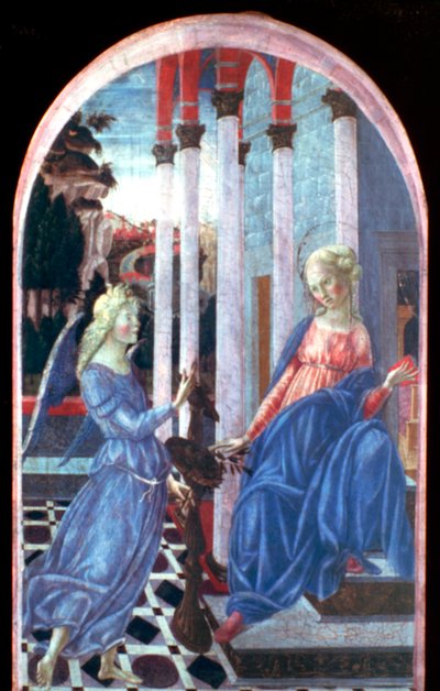 Annunciatie, ca. 1470-1472 door Francesco di Giorgio Martini