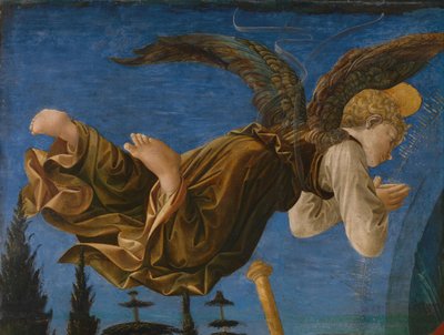Engelenpaneel van het Pistoia Santa Trinità Altaarstuk, 1455-1460 door Francesco di Stefano Pesellino