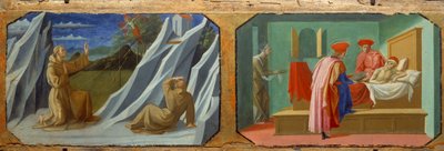 Sint Franciscus van Assisi ontvangt stigmata door Francesco di Stefano Pesellino