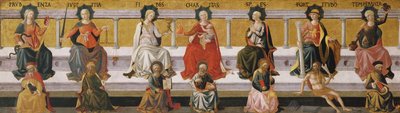 De zeven deugden, ca. 1450 door Francesco di Stefano Pesellino