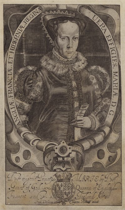 Mary, Koningin van Schotland door Francis (after) Delaram