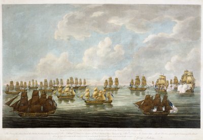 Actie tussen de China Vloot en een Franse eskader op 15 februari 1804 door Francis (after) Sartorius