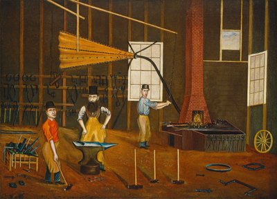 Smederij, ca. 1880 door Francis A. Beckett
