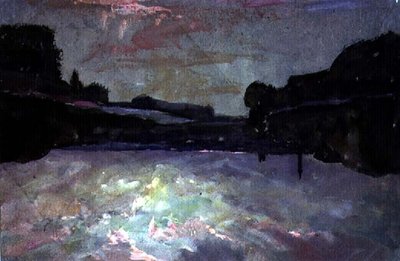 Rivier-Zonsondergang door Francis Abel William Taylor Armstrong