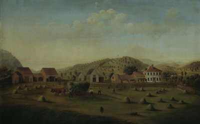 Leete Boerderij, West Claremont, New Hampshire, ca. 1822 door Francis Alexander