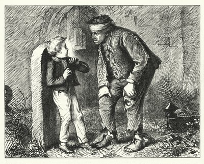 Illustratie voor Great Expectations door Charles Dickens door Francis Arthur Fraser