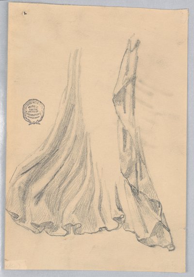 Studiestuk van draperie door Francis Augustus Lathrop