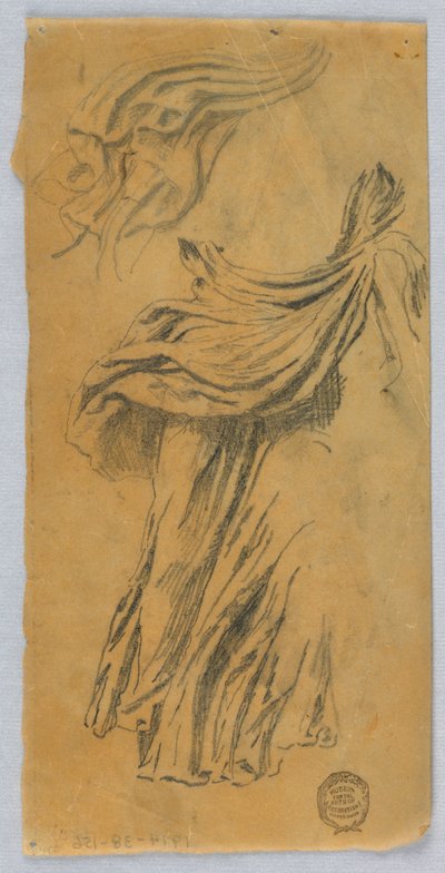 Studiestuk van draperie door Francis Augustus Lathrop