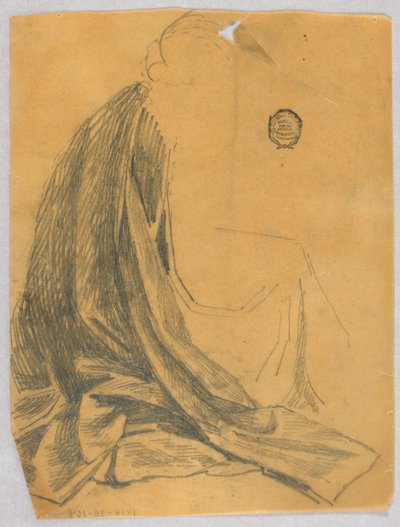 Draperiestudie door Francis Augustus Lathrop