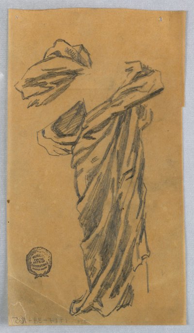 Studie van draperie door Francis Augustus Lathrop