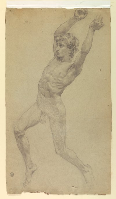 Figurenstudie voor Diana en haar gevolg tussen de sterrenbeelden door Francis Augustus Lathrop