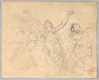 Groep engelen door Francis Augustus Lathrop