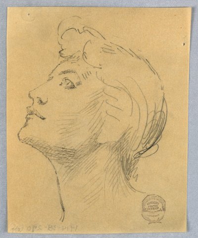 Hoofd van een Vrouw door Francis Augustus Lathrop