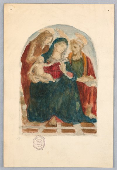 Madonna en kind door Francis Augustus Lathrop