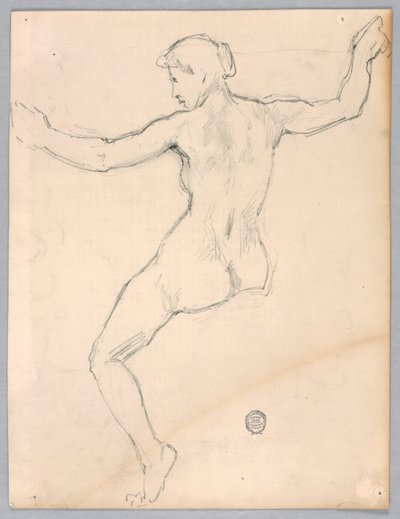Schets voor "Nacht" door Francis Augustus Lathrop