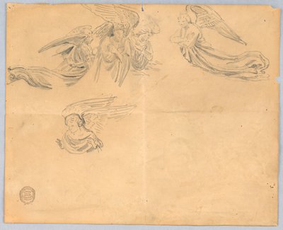 Schets van Engelen door Francis Augustus Lathrop