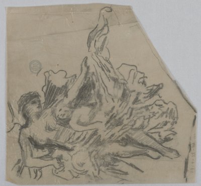 Schets van Figuren voor een Plafond door Francis Augustus Lathrop