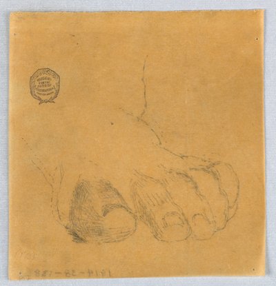 Schets van tenen door Francis Augustus Lathrop