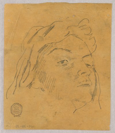 Schets van een Hoofd door Francis Augustus Lathrop