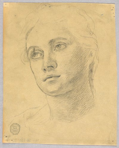 Schets van een Vrouwenhoofd door Francis Augustus Lathrop