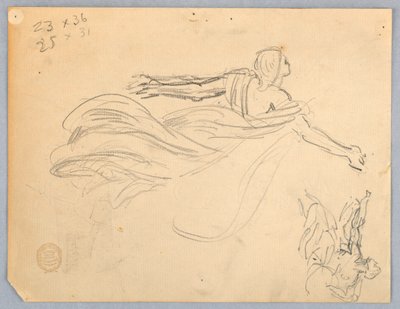 Schets van een engel door Francis Augustus Lathrop