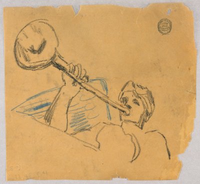 Schets van een engel door Francis Augustus Lathrop