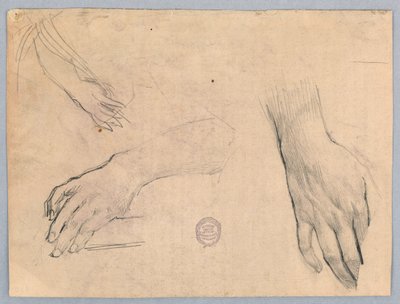 Studies van handen door Francis Augustus Lathrop