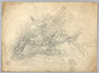 Studie voor Liefdadigheid, Geloof en Hoop door Francis Augustus Lathrop