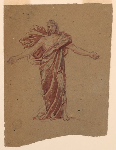 Studie voor Christus, koor van St. Bartholomew, New York door Francis Augustus Lathrop