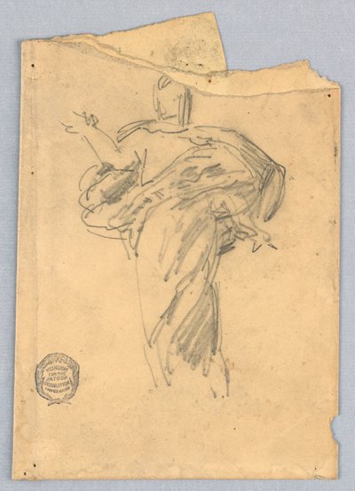 Studie voor Christus, koor van St. Bartholomew, New York door Francis Augustus Lathrop
