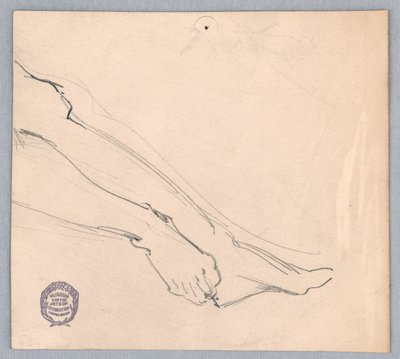 Studie voor "Diana en haar gezelschap tussen de sterrenbeelden" door Francis Augustus Lathrop