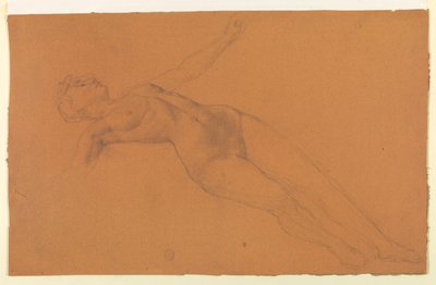 Studie voor "Diana en Haar Begeleiders tussen de Sterrenbeelden" door Francis Augustus Lathrop