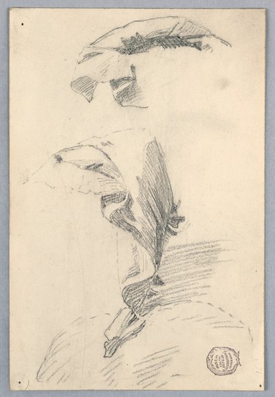 Studie van draperie door Francis Augustus Lathrop