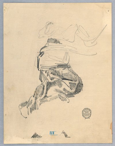 Studie van draperie door Francis Augustus Lathrop