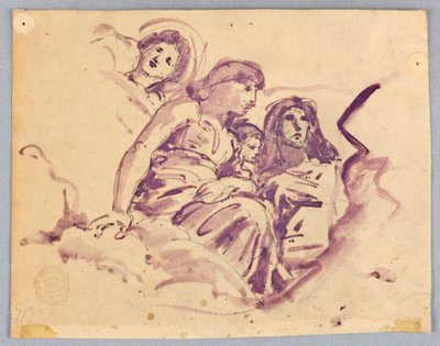Studie van Hemelse Figuren door Francis Augustus Lathrop