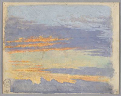 Studie van wolken, Rome, Italië door Francis Augustus Lathrop