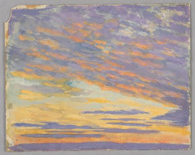 Studie van wolken, Rome, Italië door Francis Augustus Lathrop