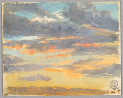 Studie van wolken, Rome, Italië door Francis Augustus Lathrop