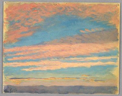 Studie van Wolken, Rome, Italië door Francis Augustus Lathrop