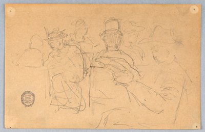 Treinpassagiers door Francis Augustus Lathrop
