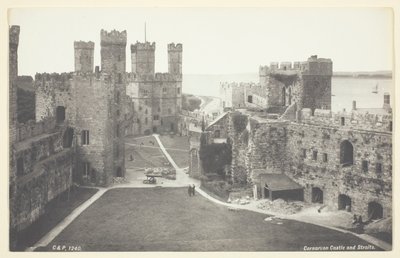 Carnavon Castle en Straights door Francis Bedford