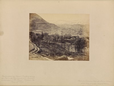 Libanon - Zicht op de berg Libanon, genomen van boven het dorp Ehden door Francis Bedford