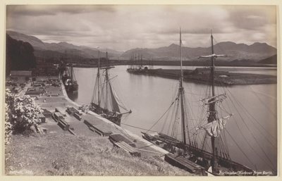 Haven van Portmadoc vanaf Borth door Francis Bedford