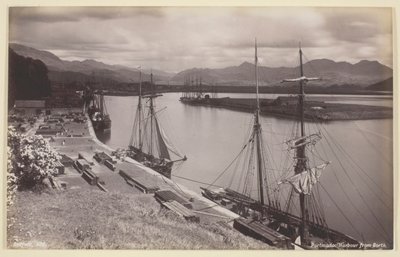 Haven van Portmadoc vanaf Borth door Francis Bedford