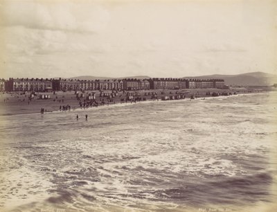 Rhyl, vanaf de zee, 1870s door Francis Bedford