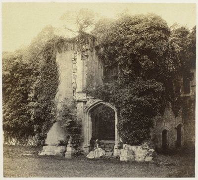Ruïne van Raglan Castle te Monmouthshire door Francis Bedford